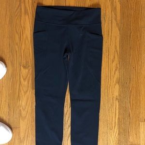 Athleta Girl “Stash Your Treasures” Navy Leggings